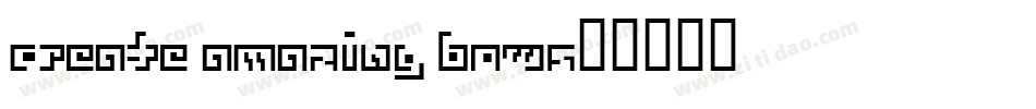 Create Amazing Bows字体转换